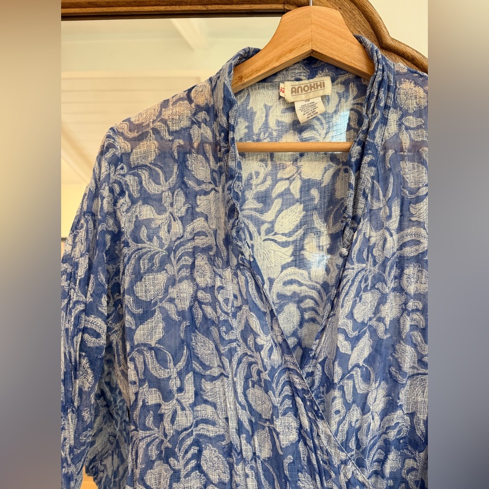 Vintage Floral Wrap Kimono